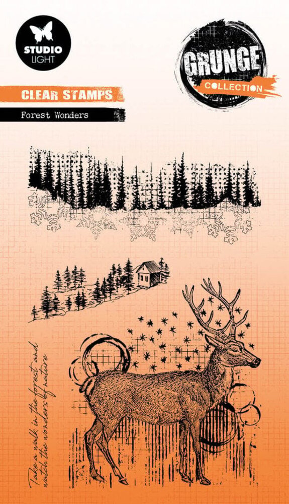 Studio Light Grunge Clear Stamps Forest Wonders (SL-GR-STAMP681) Studio Light Grunge Clear Stamps Forest Wonders (SL-GR-STAMP681)