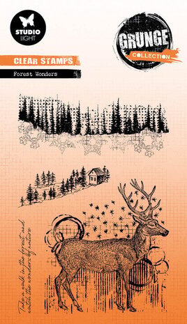 Studio Light Grunge Clear Stamps Forest Wonders (SL-GR-STAMP681) Studio Light Grunge Clear Stamps Forest Wonders (SL-GR-STAMP681)