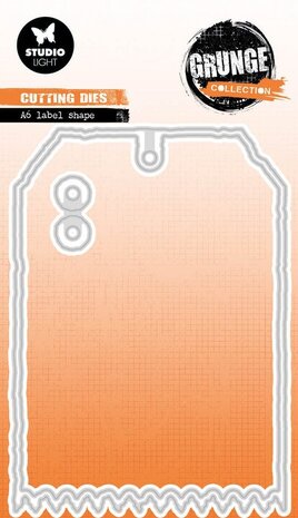 Studio Light Grunge Snijmal A6 Label Shape (SL-GR-CD831)