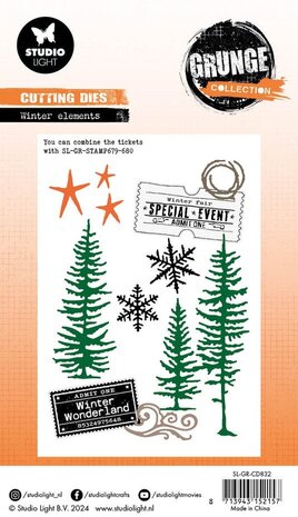 Studio Light Grunge Snijmal Winter Elements (SL-GR-CD832) Studio Light Grunge Snijmal Winter Elements (SL-GR-CD832)