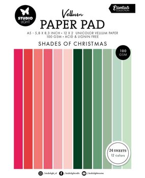 Studio Light Essentials Shades of Christmas A5 Vellum Paper Pad (SL-ES-VPP196)