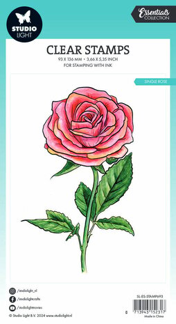 Studio Light Essentials Clear Stamps Single Rose (SL-ES-STAMP693) Studio Light Essentials Clear Stamps Single Rose (SL-ES-STAMP693)