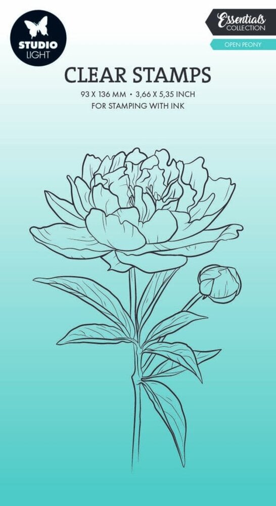 Studio Light Essentials Clear Stamps Open Peony (SL-ES-STAMP694) Studio Light Essentials Clear Stamps Open Peony (SL-ES-STAMP694)