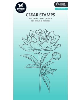 Studio Light Essentials Clear Stamps Open Peony (SL-ES-STAMP694)* Studio Light Essentials Clear Stamps Open Peony (SL-ES-STAMP694)*