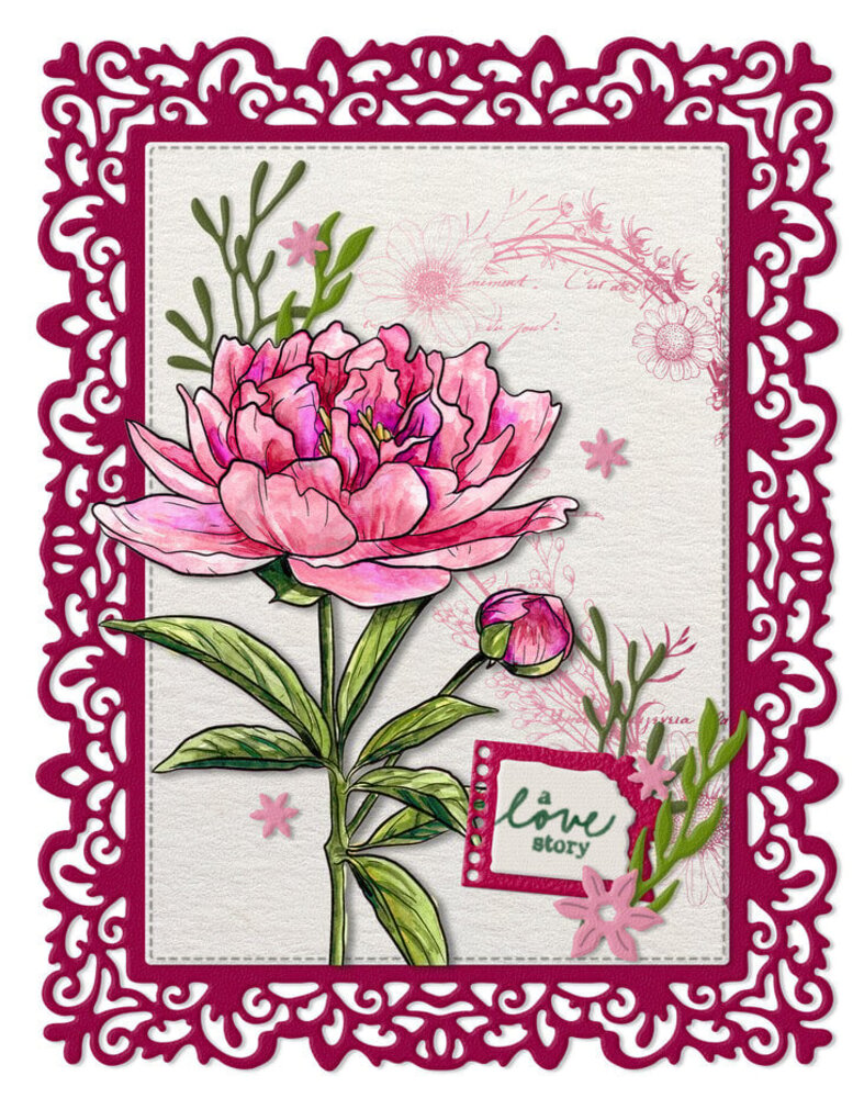 Studio Light Essentials Clear Stamps Open Peony (SL-ES-STAMP694) Studio Light Essentials Clear Stamps Open Peony (SL-ES-STAMP694)