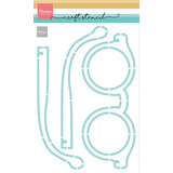 Marianne Design Craft Stencil A5 Glasses (PS8166)