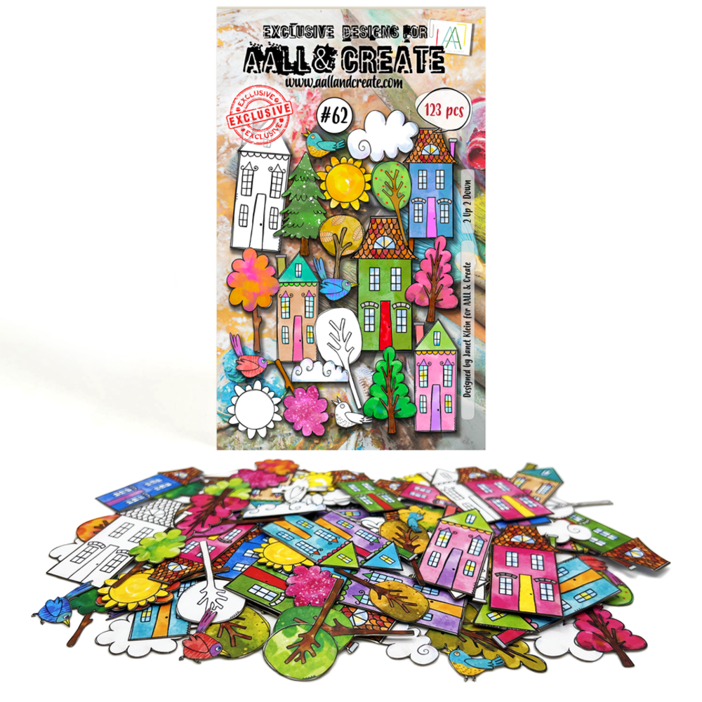 AALL and Create Ephemera Die-cuts 2 Up 2 Down (AALL-EP-062)