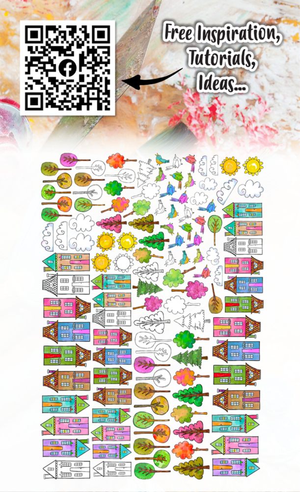 AALL and Create Ephemera Die-cuts 2 Up 2 Down (AALL-EP-062)