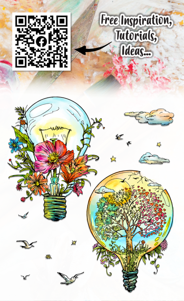 AALL and Create Clear Stamp Set A6 Earthy Bulbers (AALL-TP-1188)