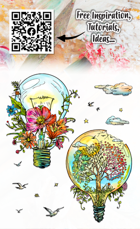 AALL and Create Clear Stamp Set A6 Earthy Bulbers (AALL-TP-1188)