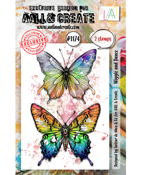 AALL and Create Clear Stamp Set A7 Wiggle & Dance (AALL-TP-1174)
