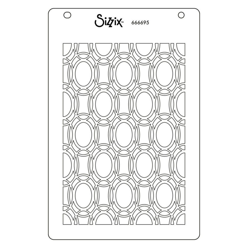 Sizzix Stencil Golden Rings #2 (666695)