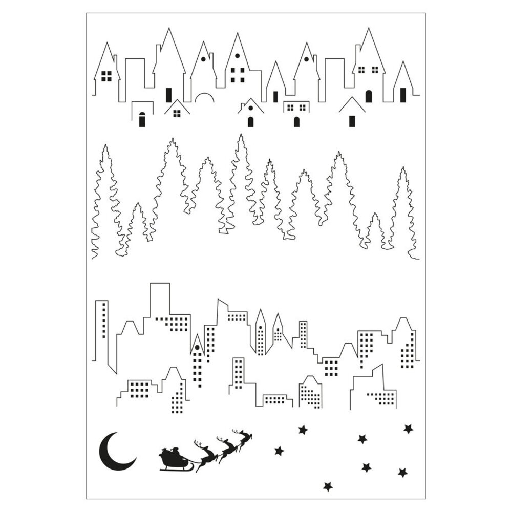 Sizzix Clear Stamps The View (666696) Sizzix Clear Stamps The View (666696)