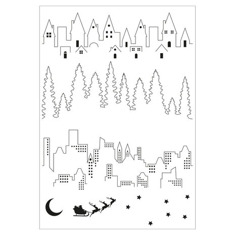 Sizzix Clear Stamps The View (666696) Sizzix Clear Stamps The View (666696)