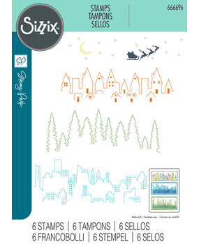 Sizzix Clear Stamps The View (666696) Sizzix Clear Stamps The View (666696)