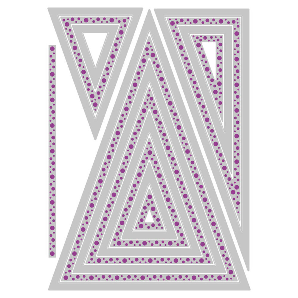Sizzix Framelits Die Set Patti's Perfect Triangles (666699) Sizzix Framelits Die Set Patti's Perfect Triangles (666699)