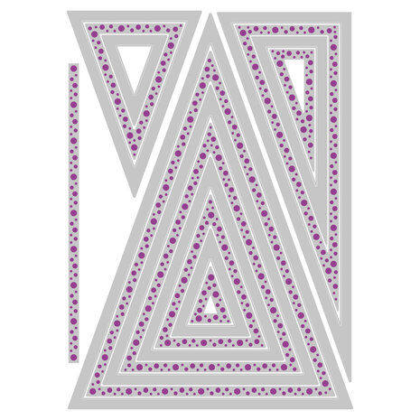 Sizzix Framelits Die Set Patti's Perfect Triangles (666699) Sizzix Framelits Die Set Patti's Perfect Triangles (666699)