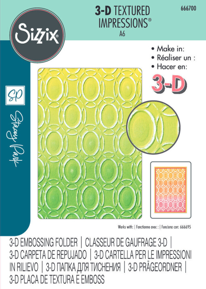 Sizzix 3D Textured Impressions Golden Rings (666700)