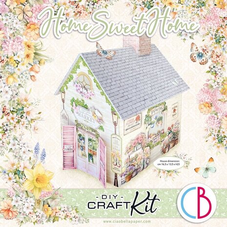 Ciao Bella Papercrafting Flower Shop DIY Craft Kit Home Sweet Home (CBK001) Ciao Bella Papercrafting Flower Shop DIY Craft Kit Home Sweet Home (CBK001)