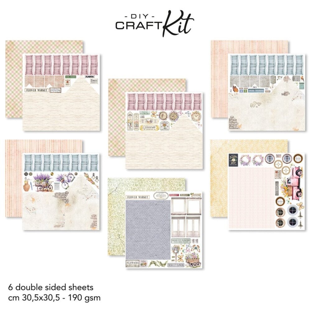 Ciao Bella Papercrafting Flower Shop DIY Craft Kit Home Sweet Home (CBK001) Ciao Bella Papercrafting Flower Shop DIY Craft Kit Home Sweet Home (CBK001)