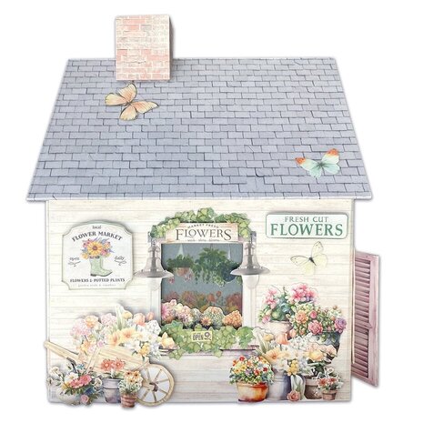 Ciao Bella Papercrafting Flower Shop DIY Craft Kit Home Sweet Home (CBK001) Ciao Bella Papercrafting Flower Shop DIY Craft Kit Home Sweet Home (CBK001)