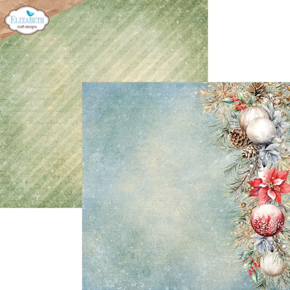 Elizabeth Craft Designs Joyous Christmas 12x12 Inch Patterned Cardstock Paper (C025) Elizabeth Craft Designs Joyous Christmas 12x12 Inch Patterned Cardstock Paper (C025)