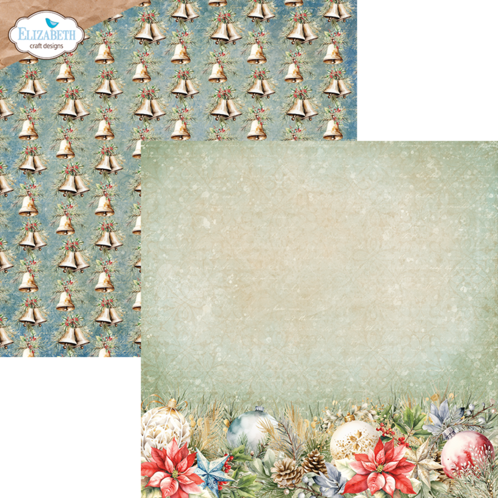 Elizabeth Craft Designs Joyous Christmas 12x12 Inch Patterned Cardstock Paper (C025) Elizabeth Craft Designs Joyous Christmas 12x12 Inch Patterned Cardstock Paper (C025)
