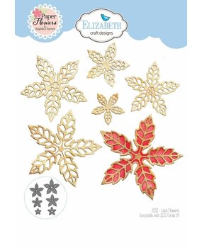 Elizabeth Craft Designs Joyous Christmas Dies Lace Flowers (2152) Elizabeth Craft Designs Joyous Christmas Dies Lace Flowers (2152)