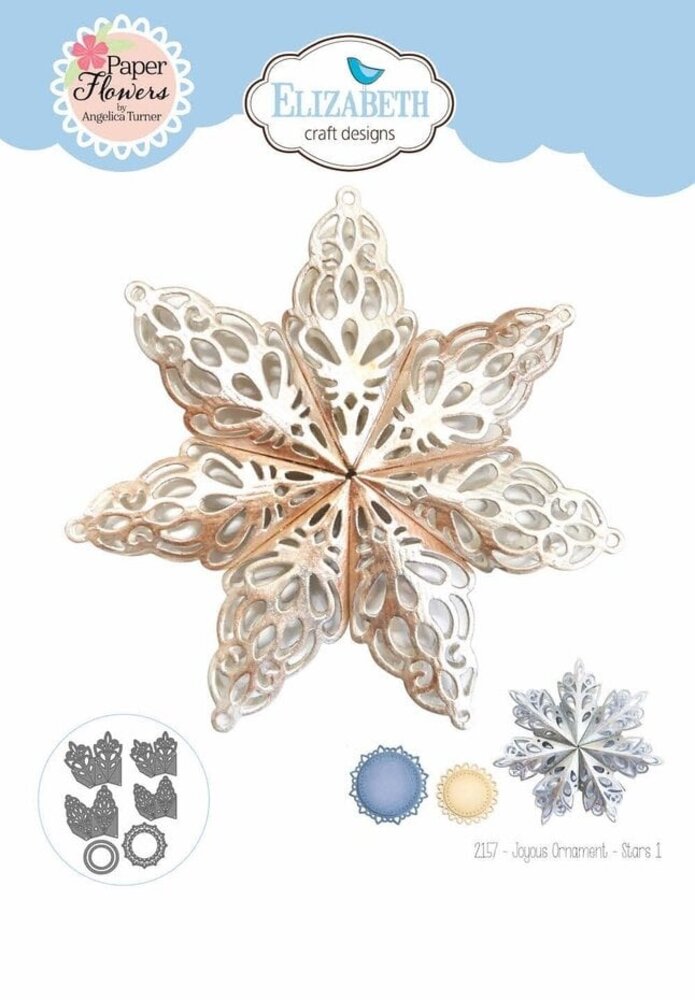 Elizabeth Craft Designs Joyous Christmas Dies Joyous Ornament Stars 1 (2157) Elizabeth Craft Designs Joyous Christmas Dies Joyous Ornament Stars 1 (2157)