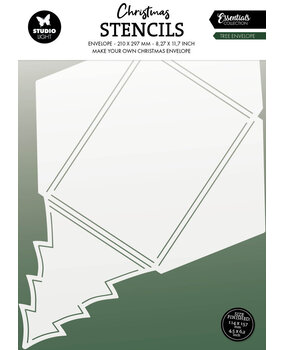 Studio Light Christmas Essentials Tree Envelope Craft Stencil (SL-ES-STEN03) Studio Light Christmas Essentials Tree Envelope Craft Stencil (SL-ES-STEN03)