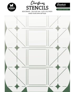 Studio Light Christmas Essentials Candy Gift Box Craft Stencil (SL-ES-STEN04) Studio Light Christmas Essentials Candy Gift Box Craft Stencil (SL-ES-STEN04)
