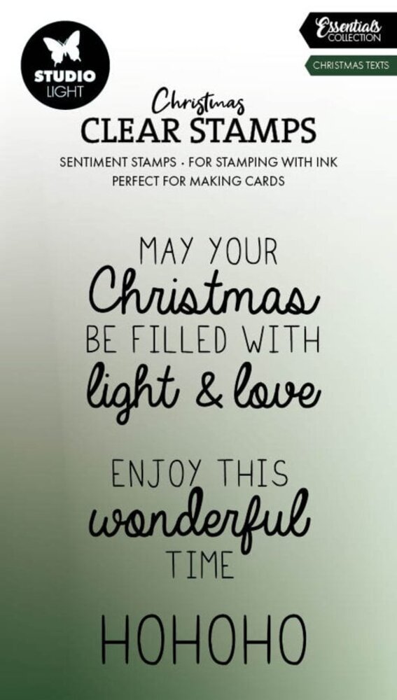 Studio Light Christmas Essentials Clear Stamps Christmas Texts (SL-ES-STAMP696) Studio Light Christmas Essentials Clear Stamps Christmas Texts (SL-ES-STAMP696)