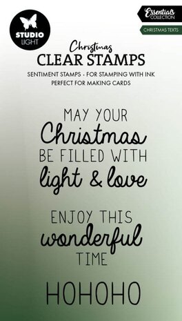 Studio Light Christmas Essentials Clear Stamps Christmas Texts (SL-ES-STAMP696) Studio Light Christmas Essentials Clear Stamps Christmas Texts (SL-ES-STAMP696)