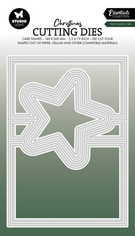 Studio Light Christmas Essentials Snijmal Star Folding Card (SL-ES-CD839) Studio Light Christmas Essentials Snijmal Star Folding Card (SL-ES-CD839)