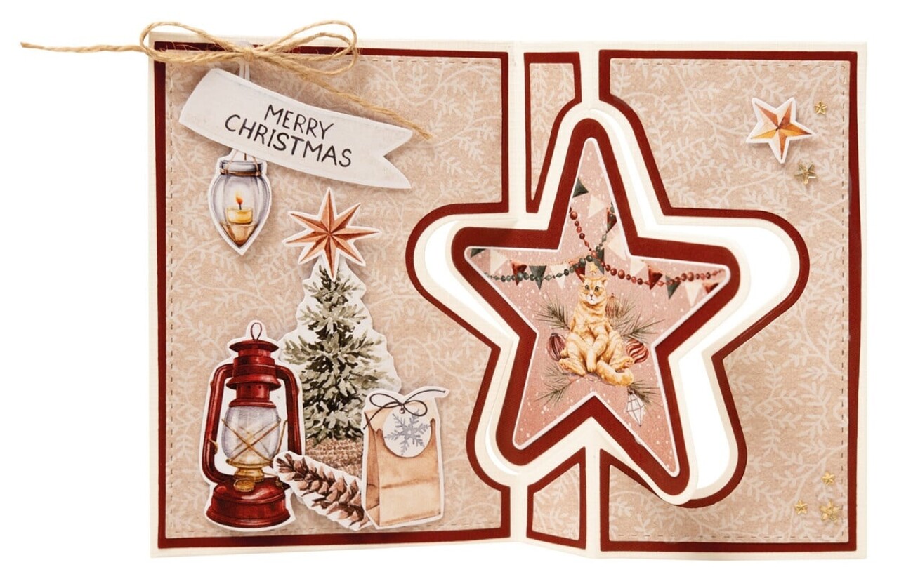 Studio Light Christmas Essentials Snijmal Star Folding Card (SL-ES-CD839) Studio Light Christmas Essentials Snijmal Star Folding Card (SL-ES-CD839)