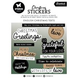 Studio Light Christmas Essentials English Christmas Texts Sticker Pad (SL-ES-STIC21)