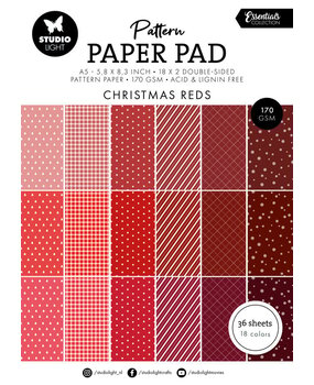 Studio Light Essentials Christmas Reds A5 Pattern Paper Pad (SL-ES-PPP207) Studio Light Essentials Christmas Reds A5 Pattern Paper Pad (SL-ES-PPP207)