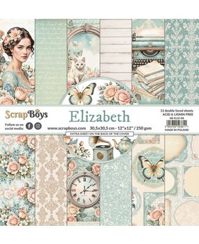 ScrapBoys Elizabeth 12x12 Inch Paper Pad (SB-ELIZ-08)
