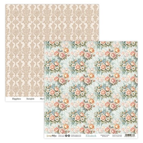 ScrapBoys Elizabeth 12x12 Inch Paper Pad (SB-ELIZ-08)