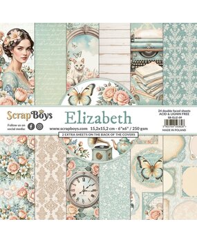 ScrapBoys Elizabeth 6x6 Inch Paper Pad (SB-ELIZ-09) ScrapBoys Elizabeth 6x6 Inch Paper Pad (SB-ELIZ-09)