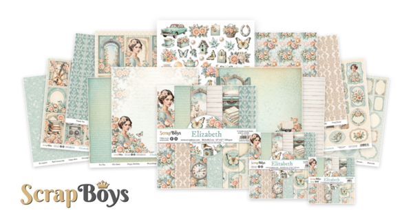 ScrapBoys Elizabeth 6x6 Inch Paper Pad (SB-ELIZ-09) ScrapBoys Elizabeth 6x6 Inch Paper Pad (SB-ELIZ-09)