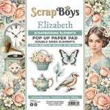 ScrapBoys Elizabeth 6x6 Inch Pop Up Paper Pad (SB-ELIZ-11)