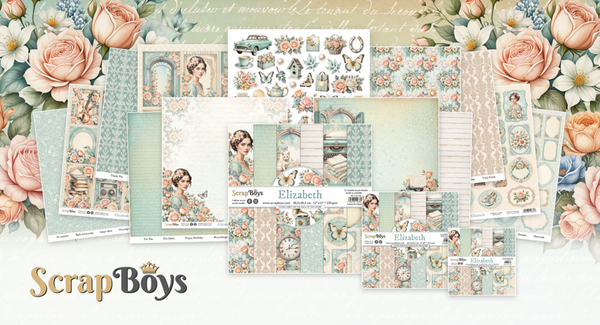 ScrapBoys Elizabeth 6x6 Inch Pop Up Paper Pad (SB-ELIZ-11) ScrapBoys Elizabeth 6x6 Inch Pop Up Paper Pad (SB-ELIZ-11)