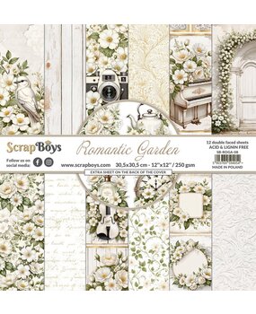 ScrapBoys Romantic Garden 12x12 Inch Paper Pad (SB-ROGA-08) ScrapBoys Romantic Garden 12x12 Inch Paper Pad (SB-ROGA-08)