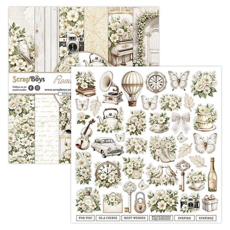 ScrapBoys Romantic Garden 12x12 Inch Paper Pad (SB-ROGA-08) ScrapBoys Romantic Garden 12x12 Inch Paper Pad (SB-ROGA-08)