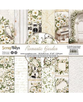 ScrapBoys Romantic Garden 8x8 Inch Paper Pad (SB-ROGA-10) ScrapBoys Romantic Garden 8x8 Inch Paper Pad (SB-ROGA-10)
