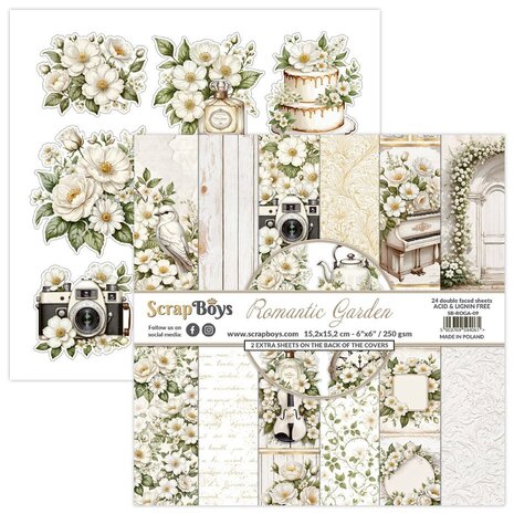 ScrapBoys Romantic Garden 6x6 Inch Paper Pad (SB-ROGA-09) ScrapBoys Romantic Garden 6x6 Inch Paper Pad (SB-ROGA-09)