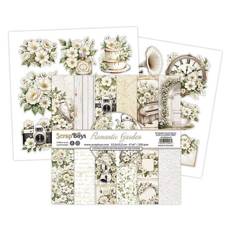 ScrapBoys Romantic Garden 6x6 Inch Paper Pad (SB-ROGA-09) ScrapBoys Romantic Garden 6x6 Inch Paper Pad (SB-ROGA-09)