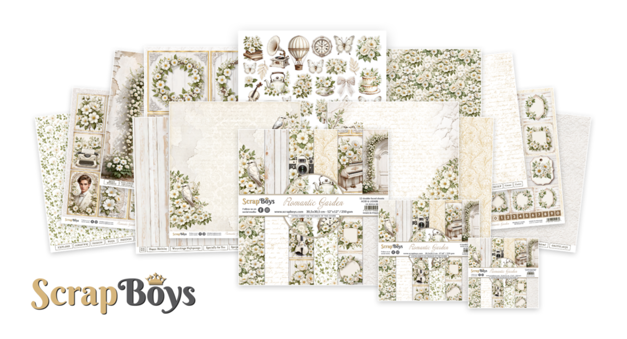 ScrapBoys Romantic Garden 6x6 Inch Pop Up Paper Pad (SB-ROGA-11) ScrapBoys Romantic Garden 6x6 Inch Pop Up Paper Pad (SB-ROGA-11)