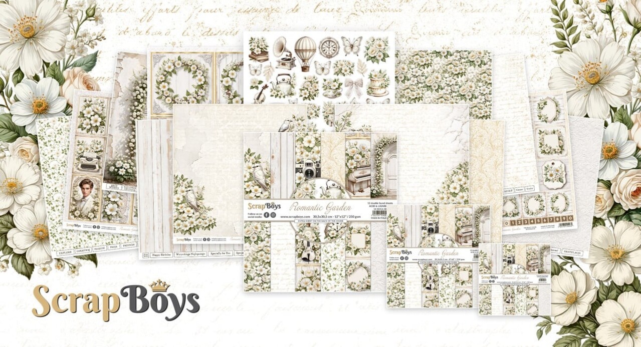 ScrapBoys Romantic Garden Double Sided Die Cut Elements (SB-ROGA-12) ScrapBoys Romantic Garden Double Sided Die Cut Elements (SB-ROGA-12)